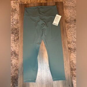 NWT Lululemon Wunder Train HR Leggings 25” *Lux* Sz 14 *Tidewater Teal*